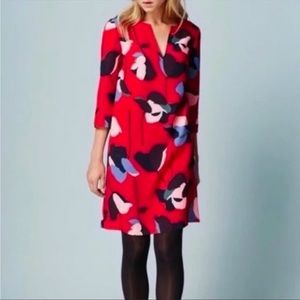Boden Women’s Easy Notch Floral Dress pockets size 12 WH990